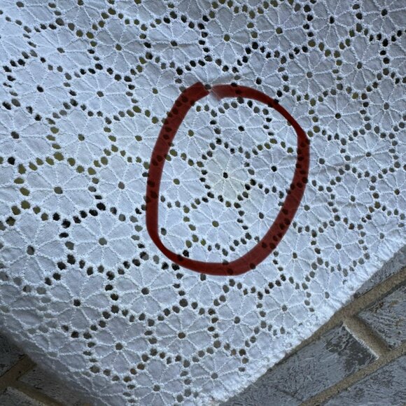 J. Crew Sleeveless Eyelet Cotton Back Floral Silk Front Blouse Women's Size 8 - Picture 7 of 8